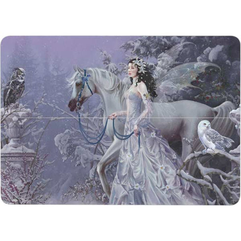 Fairy with Horse in Snow by Nene Thomas Surface Laptop Studio Skin